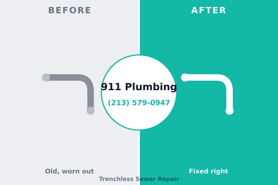 Before and after: plumbing company Albia, IA